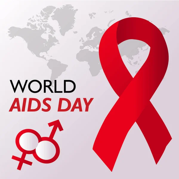 Παγκόσμια Ημέρα Κατά Του Aids Διάνυσμα — Φωτογραφία Αρχείου