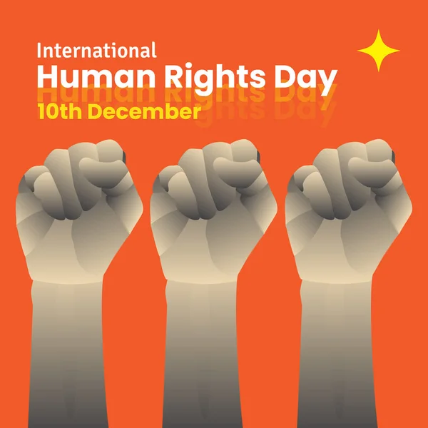International Human Rights Day Illustration — Stok fotoğraf