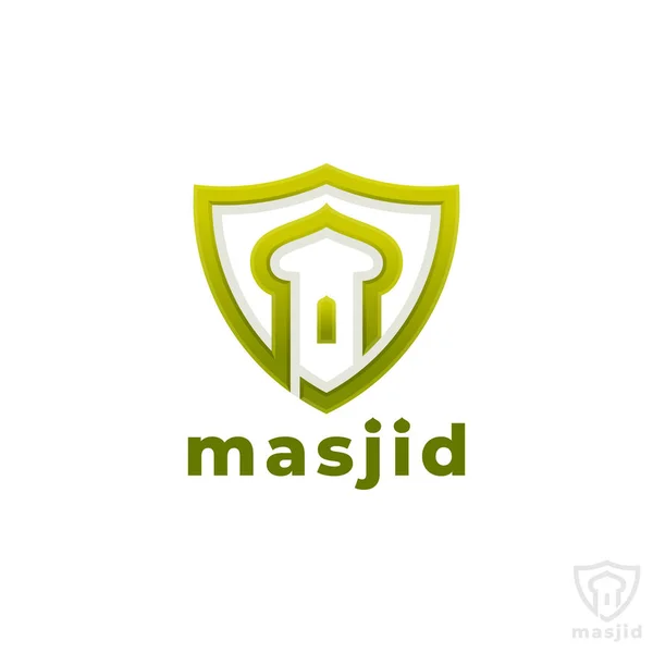 Masjid Vorlage Für Das Logo Der Islamischen Moschee — Stockvektor