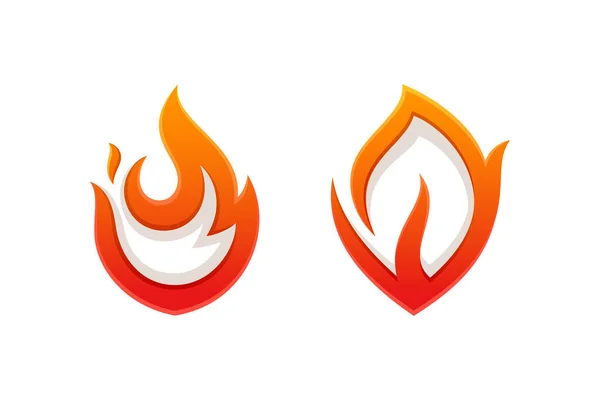 Fire Symbol Fire Logo Template — Stock Vector