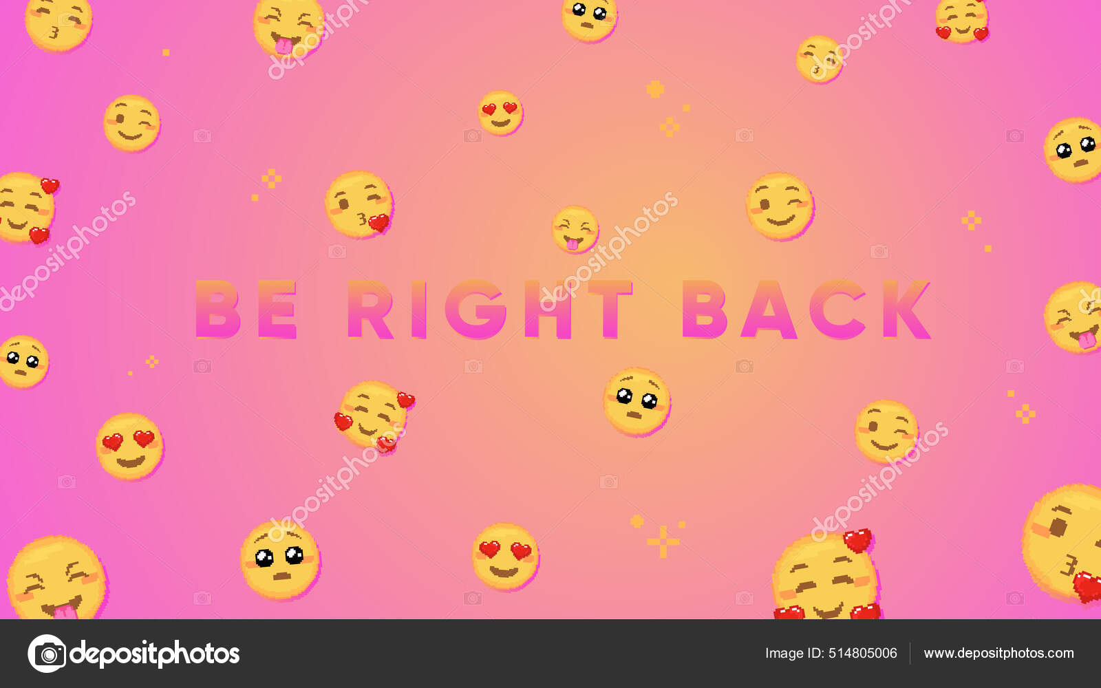 Pixel Art Emoji Background Funny Bit Video Game Style Background Stock  Vector Image by ©Takoyaki_tech #514805006