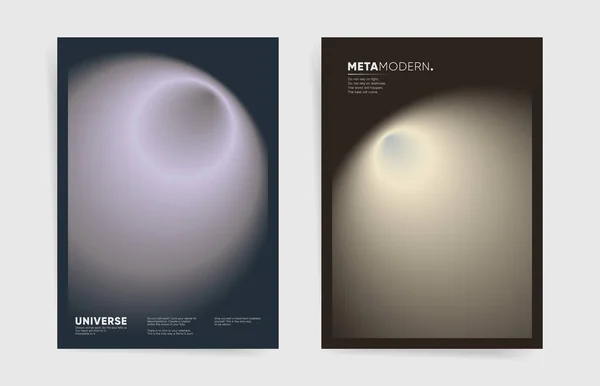 Set Poster Covers Swiss Soft Modern Gradient Background Trendy Modern — Stock Vector