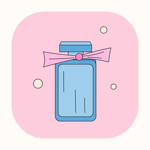 Parfüm Köln Niedliche Cartoon Illustration Pinkfarbene Doodle Ikone Des Parfüms — Stockvektor