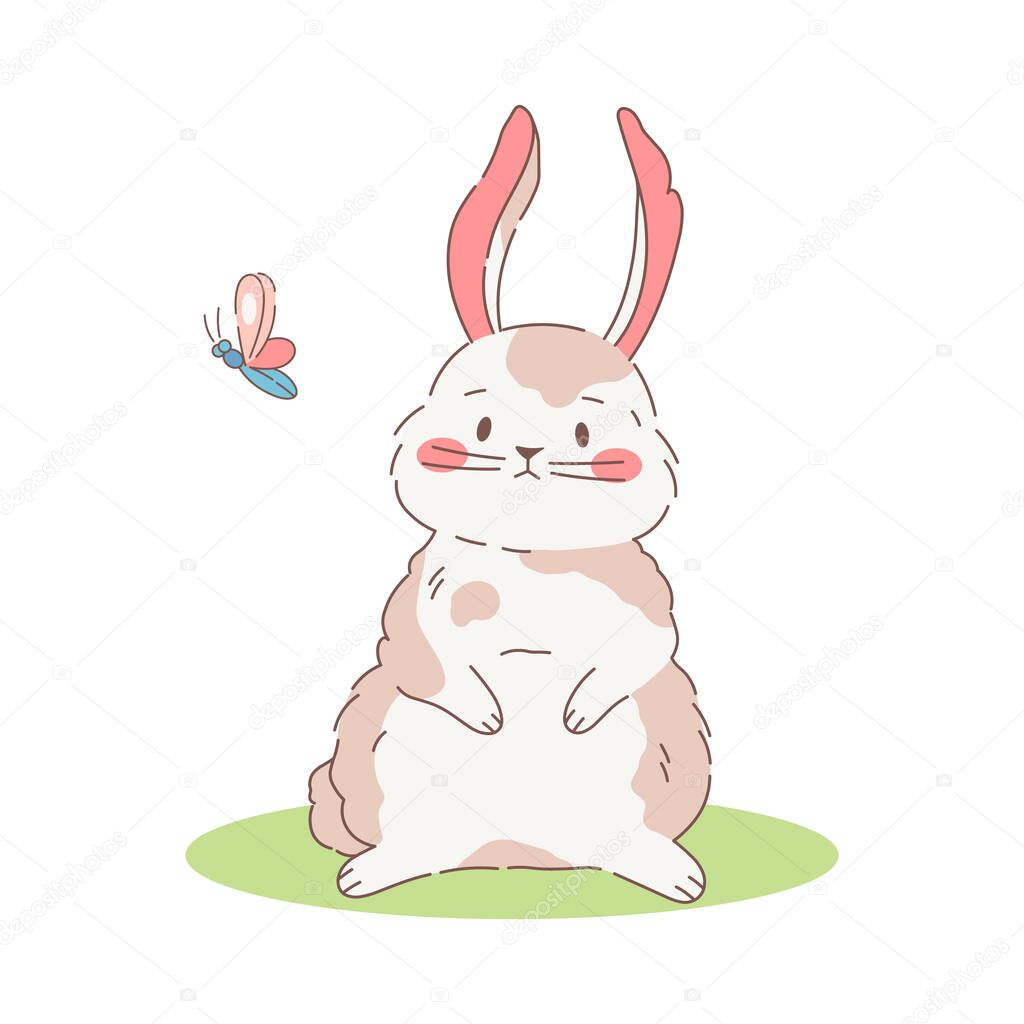 Vettoriale stockCarino Coniglietto Dalle Orecchie Lop Con Una Carota Uova  Pasqua di ©Takoyaki_tech #543845852, image size:1024x1024