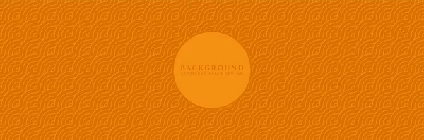 Asian Background Motif Oriental Geometric Style Orange Bright Seamless Pattern — Stock Vector