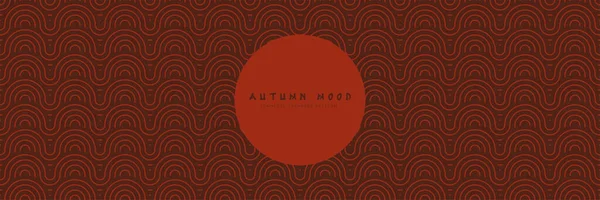 Kusursuz Asyalı arka plan modeli. Sonbahar oryantal premium tasarımı. Kırmızı soyut geometrik dalgalı çizgiler ve kıvrımlı dalgalar. Geleneksel Japon klasik süsü..