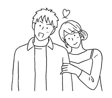 Bir erkek ve bir kadının basit bir dokunuşu.