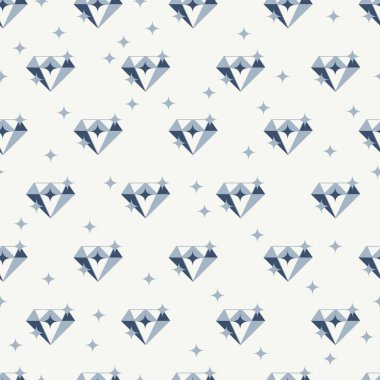 Pırıltılı Elmas Düz Vektör Grafik Sanatı ile Kusursuz Desen arkaplan ve giysi tasarımı için kullanılabilir