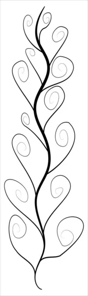 边框的条纹图案 花序边缘装饰叶子边缘的花序 — 图库矢量图片
