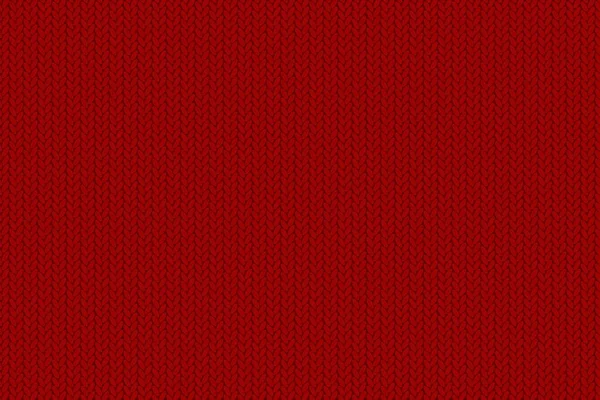 Texture Tricot Modèle Tricot Rouge Confortable — Image vectorielle