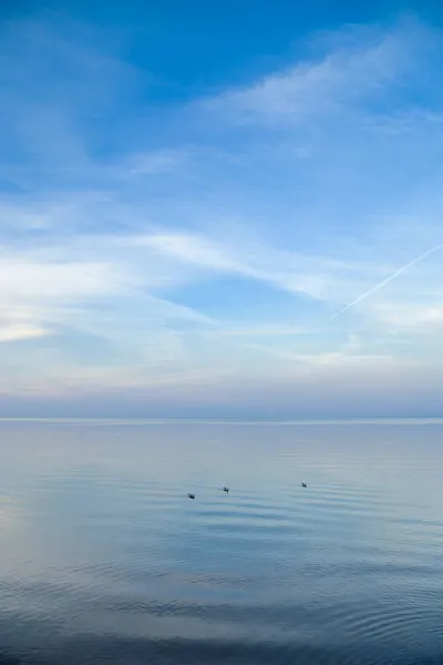 Sky Sfondo Sul Tramonto Nuvole Colorate Natura Composizione Astratta Con — Foto Stock