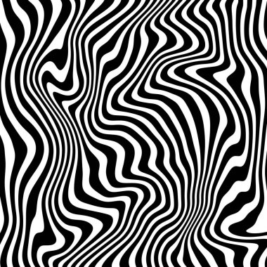 Vektör soyut zebra dokusu. Grafik tasarımı. Desen, doku. Zebra dokusu. Eps, jpeg, png. Grafik 3D model. Vektör illüstrasyon grafik sanatı. Orman, siyah ve beyaz, vahşi, safari.