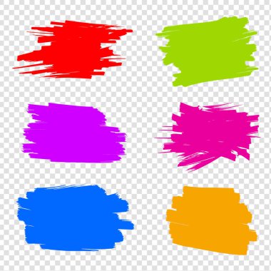 Projeleriniz için büyük bir fırça boyası pankartı. Tasarım için çirkin ve soyut fırçalardan oluşan bir halka. En iyi fırçalar siyah ve beyazdır. Beyaz arkaplandaki vektör fırçalarının temsili.