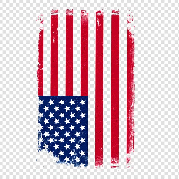 Usa Flagga Abstrakt Färg Vektor Grafik Realistisk Abstrakt Flagga Transparent — Stock vektor