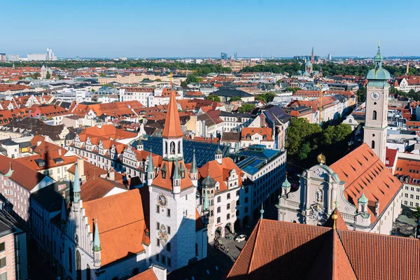 Toits Ville Munich Depuis Belvédère Sankt Peter — Photo