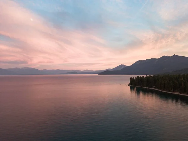 Sunset Tahoe Lake Eua — Fotografia de Stock