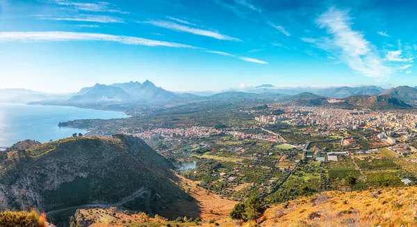 巴格拉里亚城和东方公园美丽的晨景 Bagheria Province Palermo Sicily Italy Europe — 图库照片
