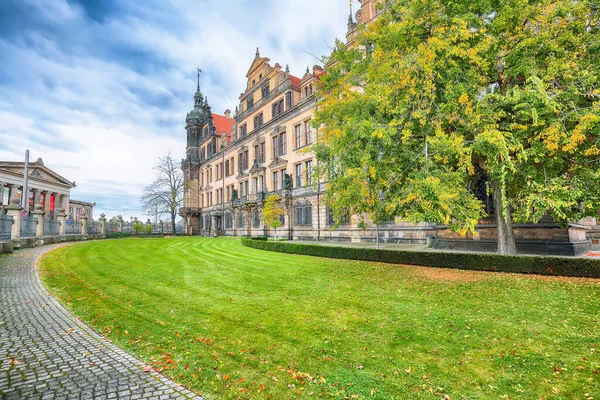 Amazing view of Dresden Castle  (Dresdner Residenzschloss,Dresdner Schloss). Location: Dresden, state of Saxony, Germany, Europe