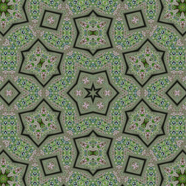 伝統的な神秘的な背景デザイン アラベスク民族の質感 幾何学模様の装飾カバー写真 床のタイルやカーペットのためのトルコのファッション モロッコのテキスタイルプリントのための繰り返しパターンデザイン 民族的に混合刺繍デザインコンセプト — ストック写真