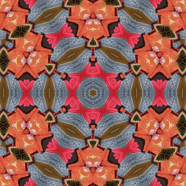 Mystical Pattern Design Background Fantasy Flower Texture Paper Wrapper Fabric — Stock Fotó
