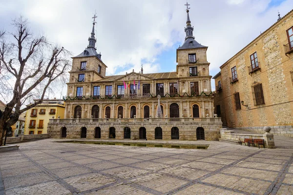 Radnice Města Toleda Katedrálním Náměstí Španělsko — Stock fotografie