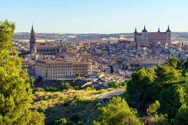 Vista Panorâmica Bela Cidade Toledo Património Mundial Espanha — Fotografia de Stock