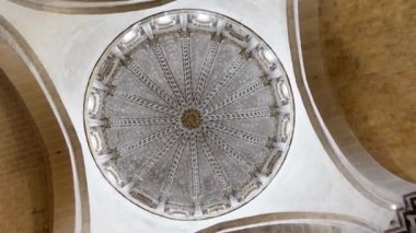 Zamora Katedrali 'nin etkileyici ortaçağ mimarisi Zamora İspanya