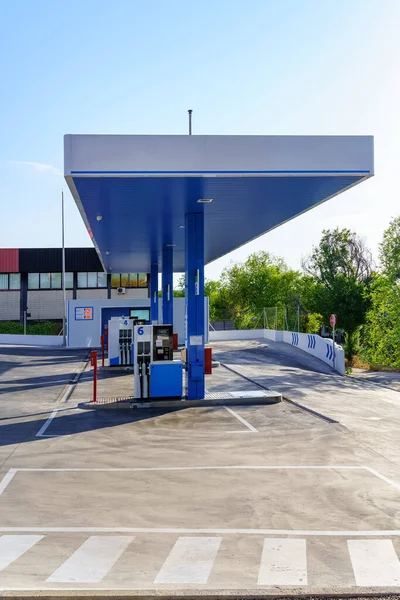 Tankstelle Tankt Wegen Des Krieges Europa Mit Sehr Hohen Preisen — Stockfoto