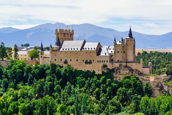 Castelo Medieval Cidade Segóvia Património Mundial Unesco Espanha — Fotografia de Stock