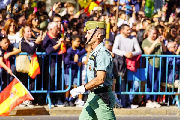 Madri Espanha Outubro 2022 Desfile Corpo Especial Dos Legionários Nas — Fotografia de Stock