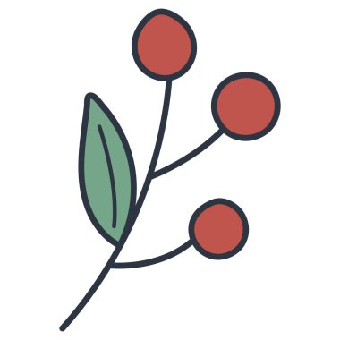 Yapraklı ve böğürtlenli çiçek.