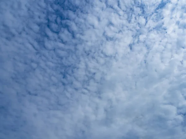 Langit Berawan Awan Berbulu Putih Langit Biru Musim Panas Langit — Stok Foto
