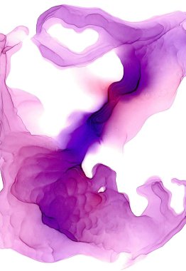 Sıvı sanat tekniğinde modern hava modeli. Pembe-menekşe eğimli, dalgalı desenli, canlı bir uzay arkaplanı. Alışılmadık yaratıcı logo ya da simge. İyi bir ruh hali ve huzur için soyut deniz manzarası.