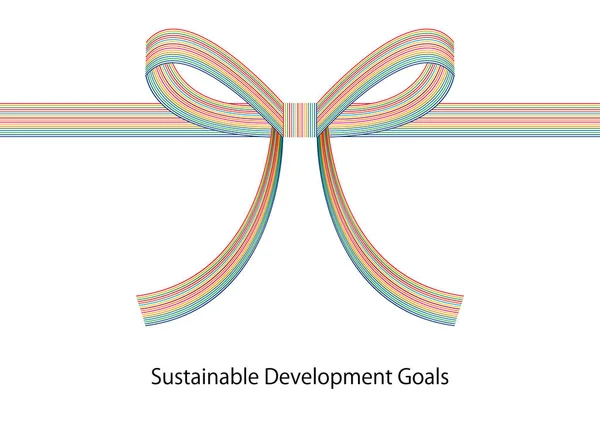 SDG rengi Mizuhiki (Kurdele) illüstrasyonu