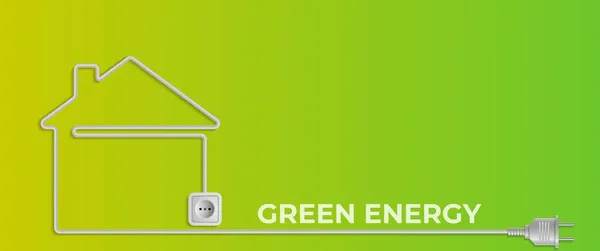 Verde y energía — Vector de stock