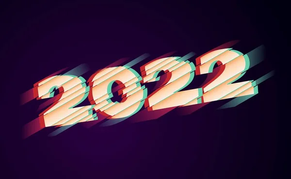 Joulun 2022 Symboli Vektori Kuva Symboli Joulun 2022 Tehty Tyyliin — vektorikuva