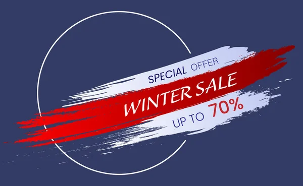 Banner winter sale. — Stock Vector