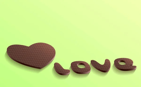 Valentines Day, chocolate. — Vetor de Stock