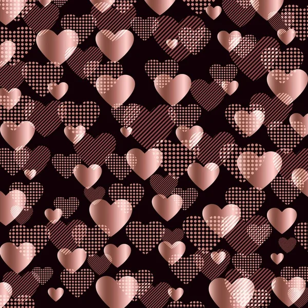 Un conjunto de corazones abstractos — Archivo Imágenes Vectoriales