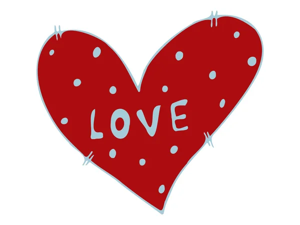 Vektor Herz Isoliert Herzförmiges Symbol Der Liebe Zum Valentinstag Grußkarten — Stockvektor