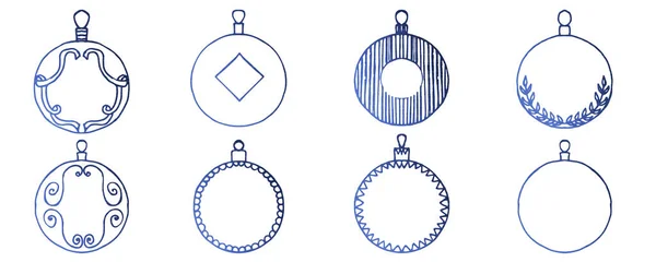 Décorations Noël Boule Noël Isolée Éléments Vectoriels Métalliques Des Griffes — Image vectorielle