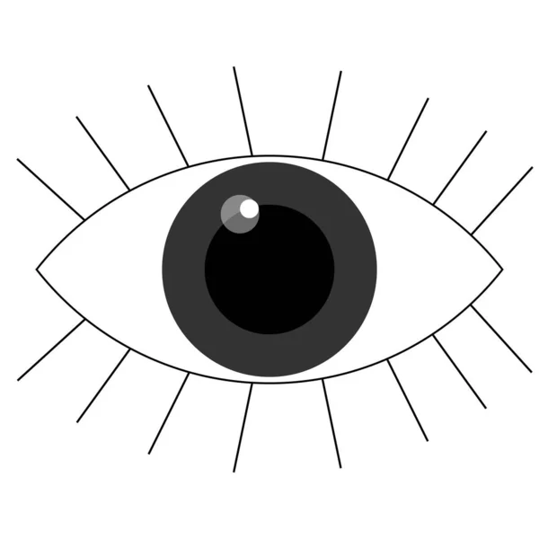 Kirpikli Vektör Gözlerini — Stok Vektör