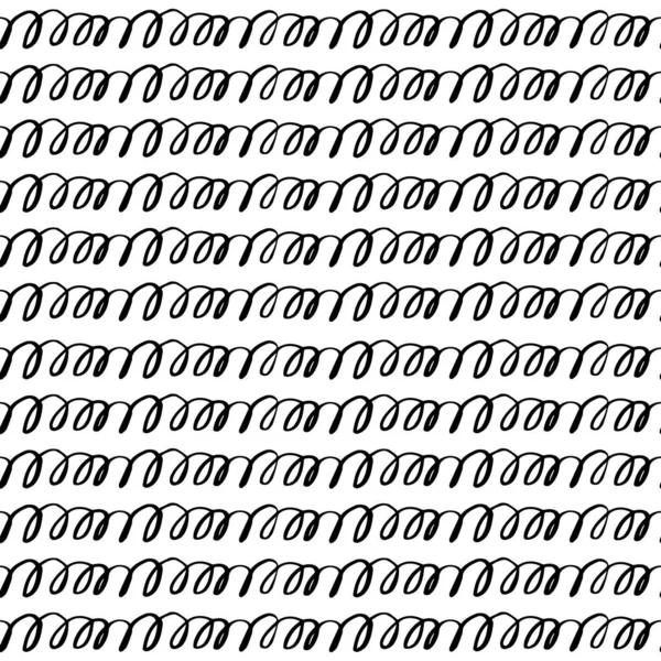 Векторный Бесшовный Рисунок Абстрактные Современные Каракули Спиральных Форм Простой Геометрический — стоковый вектор