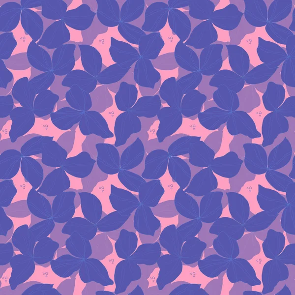 Vektor Nahtlose Muster Mit Blättern Botanische Illustration Für Tapeten Textilien — Stockvektor