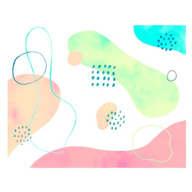 Soyut Suluboya Pastel Arkaplan Resimleri