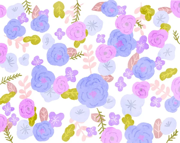 Watercolor Floral Background Clip Arts —  Fotos de Stock