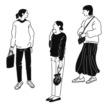 Cep telefonuyla konuşan bir adamın vektör çizimi