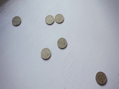 Fifty Ukrainian kopecks in the form of a coin