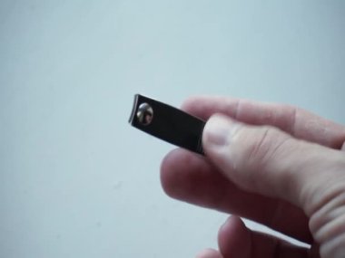Close-up nail clipper