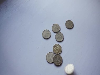 Fifty Ukrainian kopecks in the form of a coin